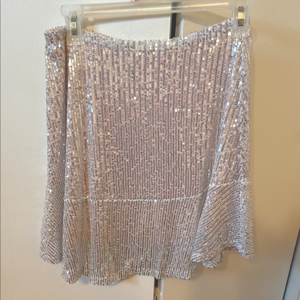 Buddy Love Sequin Silver Skirt